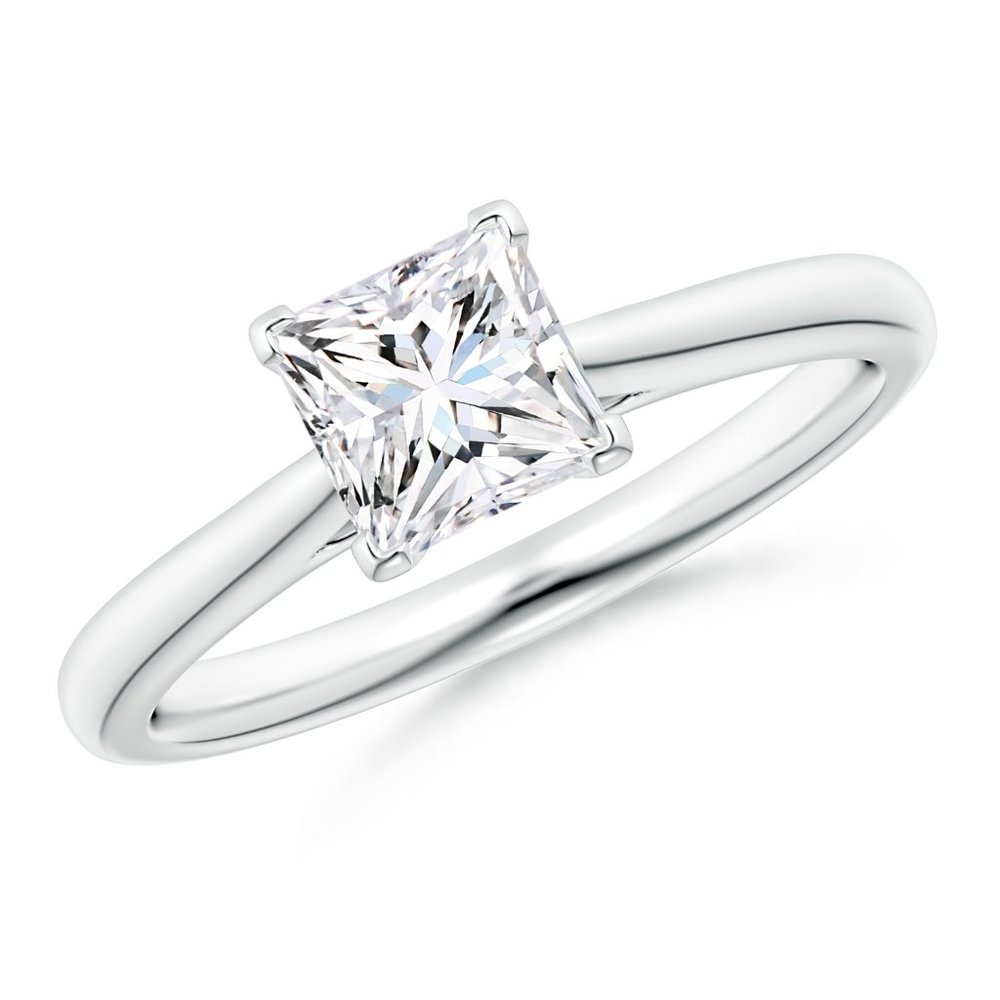 1 Ct Princess Cut Diamond ring In 14k Gold